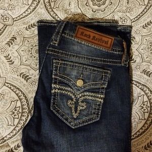 NWT Rock Revival Jean's Boot size 28